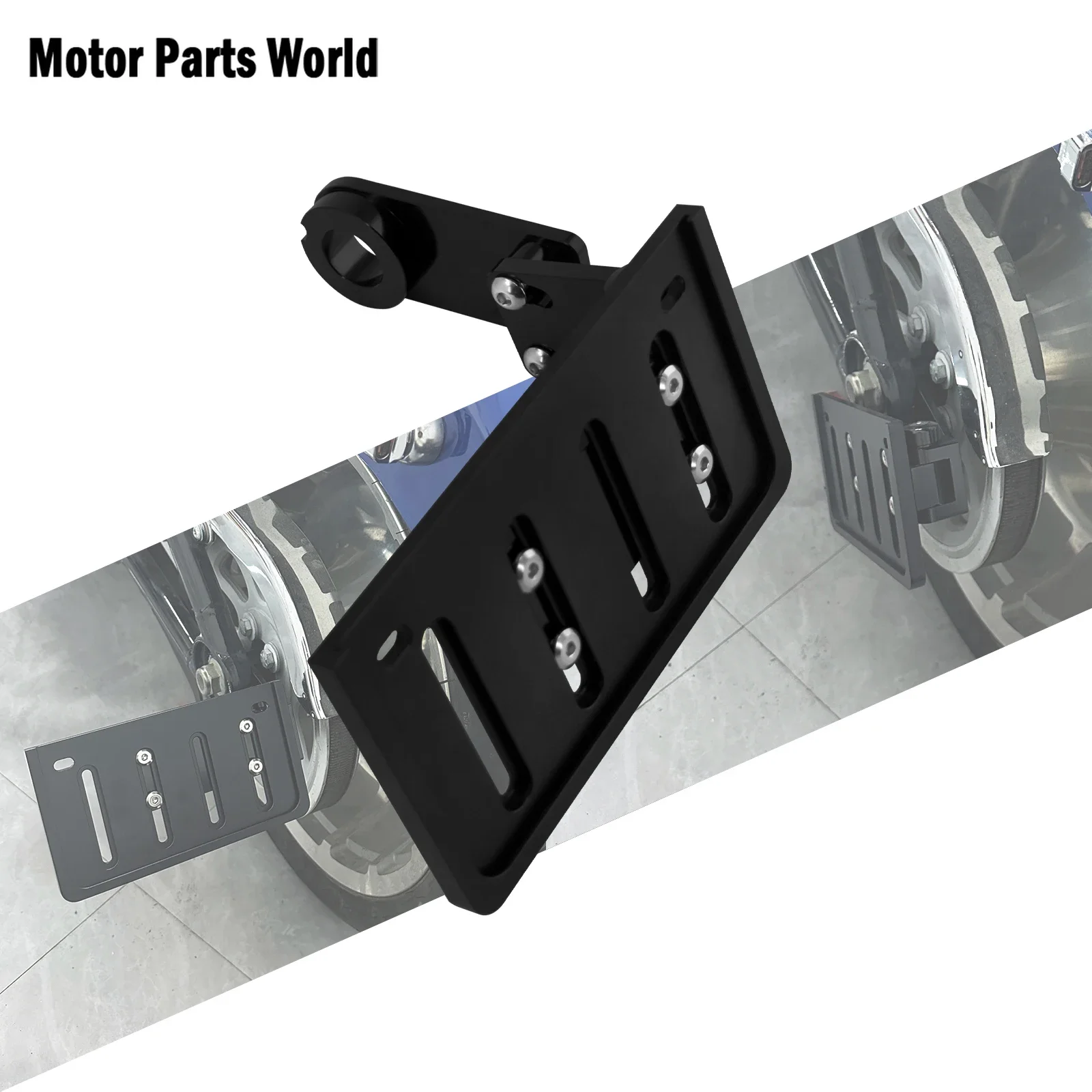

For Harley Softail 2018-Later Breakout Fat Boy Slim Deluxe Motorcycle Licence Plate Frame Rear Mount Support Holder Side Mount