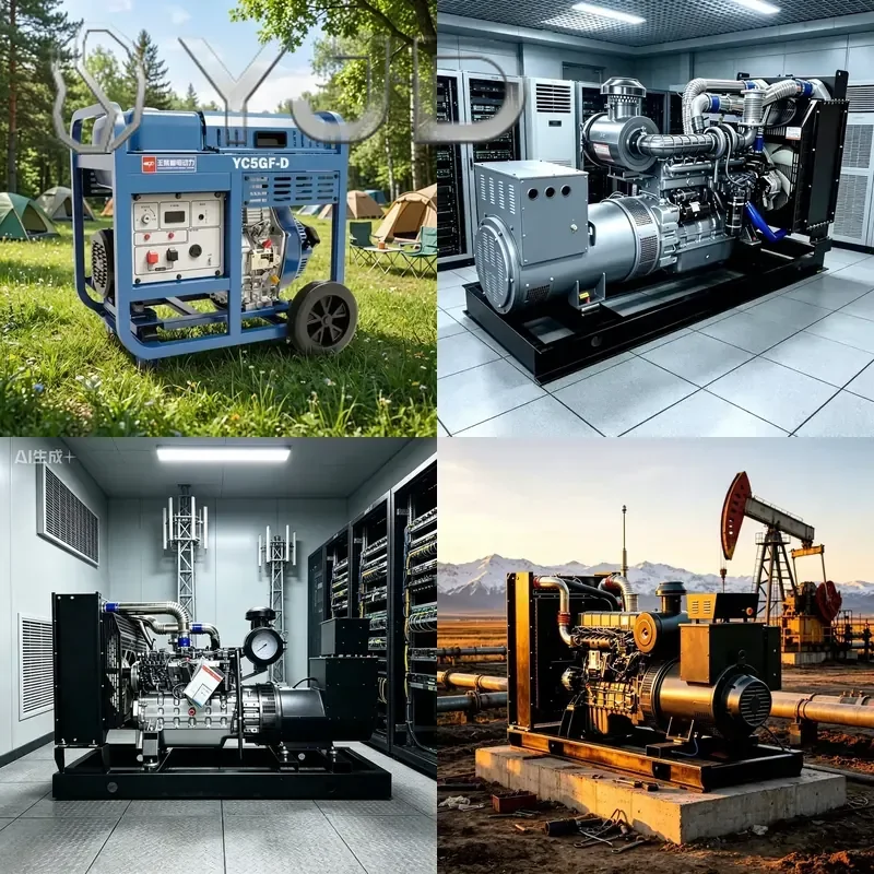 YJD Reliable Performance JPF Open Type Hydraulic Diesel Generator Engine ATS Yuchai Engine Efficient Durable 50/60Hz