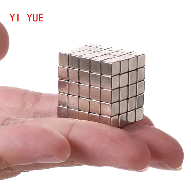 30PCS Magnet Strong Magnetic Rectangular NdFeB Square Strong Magnetic Strip Curtain Magnetic Steel Strong Surface Mount 5X5X5