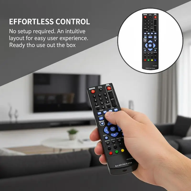 2026 NEW 1PCS AKB73615801 Remote Control For  Blu-Ray DVD Player BP220 BP320 BP125 BD220 Replacement No Programming Needed