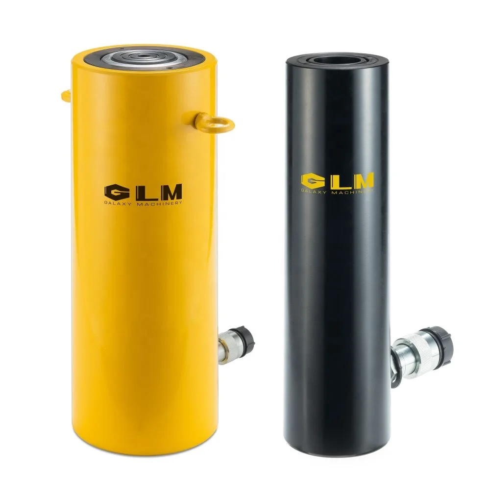 Heavy Duty 50t Capacity 700bar Compact Stroke 250mm Aluminum Body Single Acting Aluminum Hydraulic Cylinder Jacks