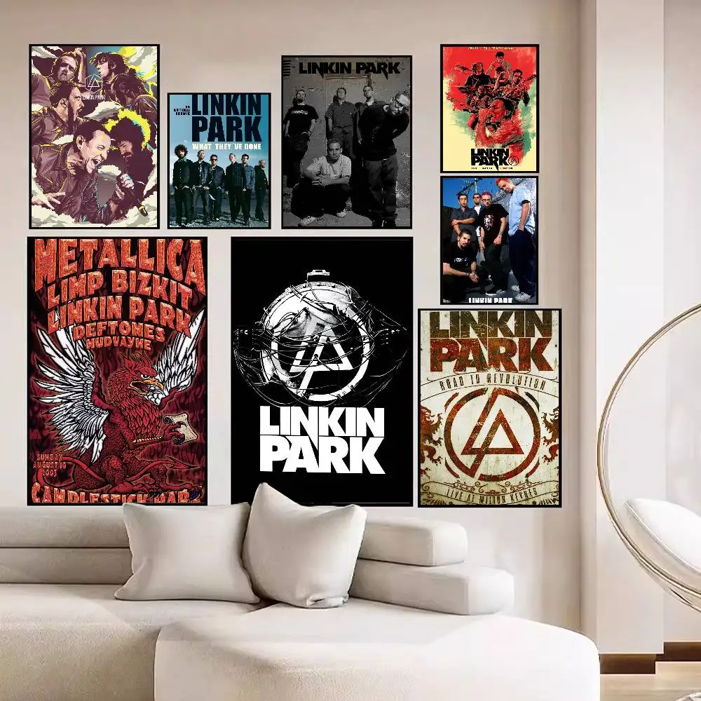 Linkin P-Park Good Quality Prints and Posters Waterproof Paper Sticker Coffee House Bar Posters Wall Stickers