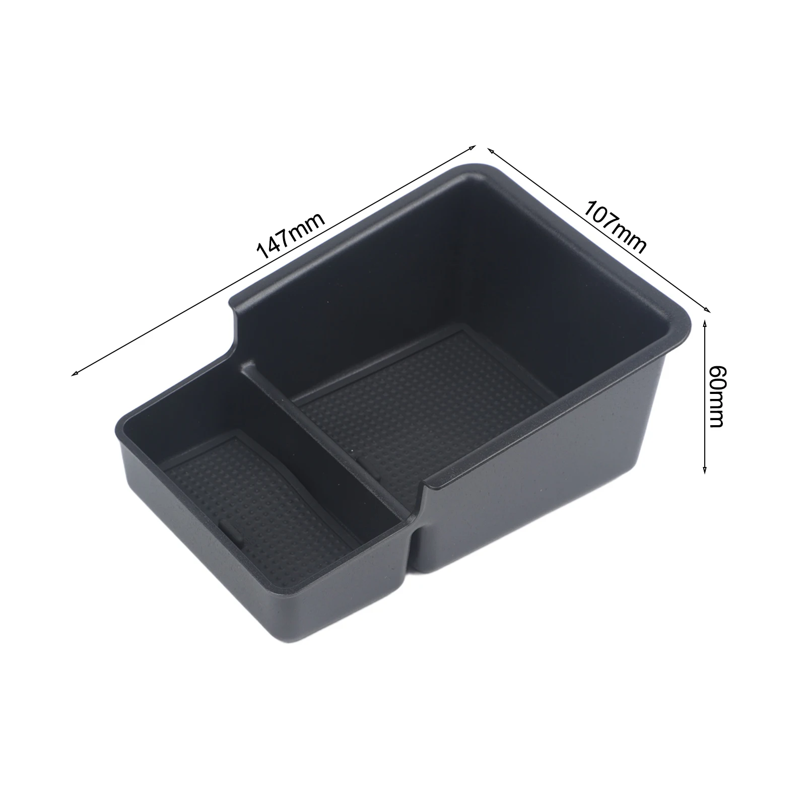 1 Pcs Car Black Armrest Storage Box Organizer Tray For Lada For Vesta For Aura Center Console Holder Car Interior 2015-2025