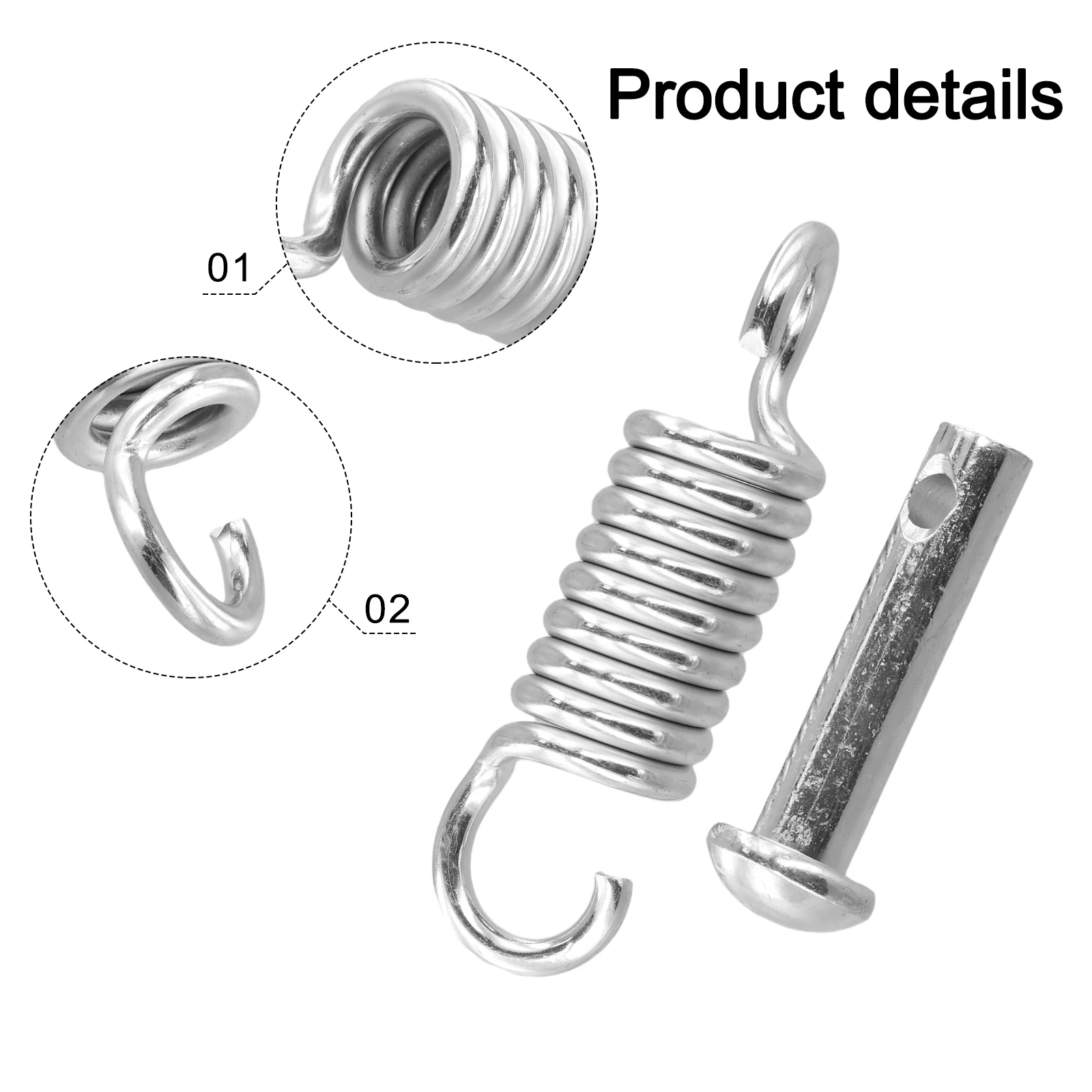 Metal Hooks For Swing Installation Swing Hardware L 19cm Impact-Resistant Spring Supports Substantial Weight Metal