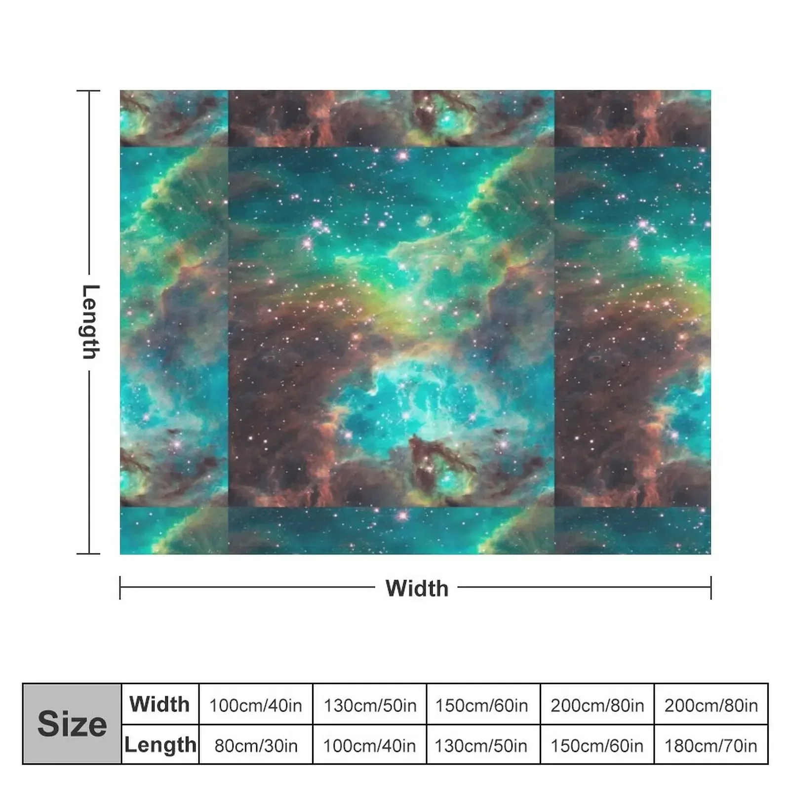 Hubble telescope (Tarantula Nebula) Throw Blanket warm winter Soft Beds Blankets