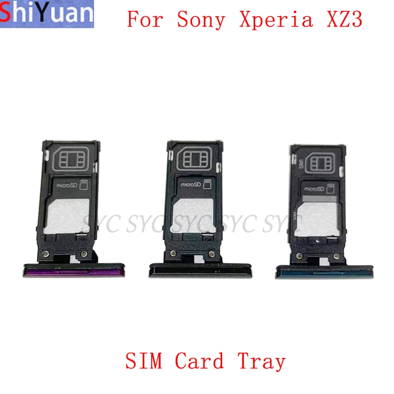 

SIM Card Tray Memory MicroSD Card For Sony Xperia XZ3 SIM Card Slot Holder Replacement Parts