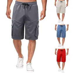 Men's Summer Sexy Invisible Double Zippers Open Crotch Pants Cargo Shorts Cotton Casual Loose Male Trousers Outdoor Sex Clothes