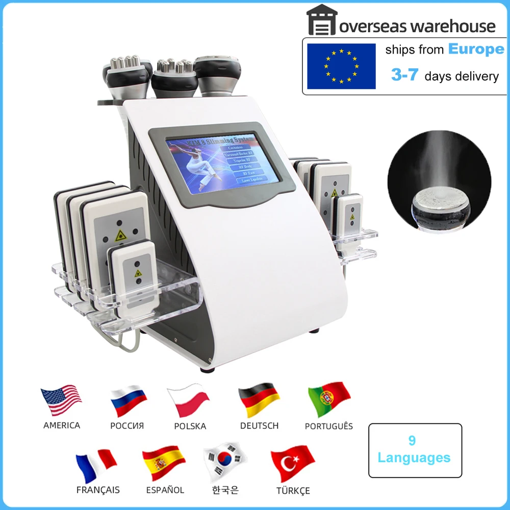 6 in 1 40K cavitazione ad ultrasuoni macchina sottovuoto corpo dimagrante massaggio perdita di peso