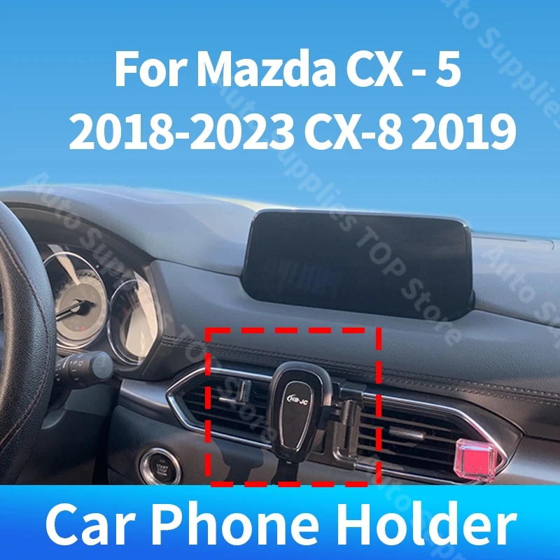 

Car Phone Holder Special Fixed Bracket 360 Rotation For Mazda CX - 5 2018-2023 CX-8 2019 For Car Auto Interior Accessories