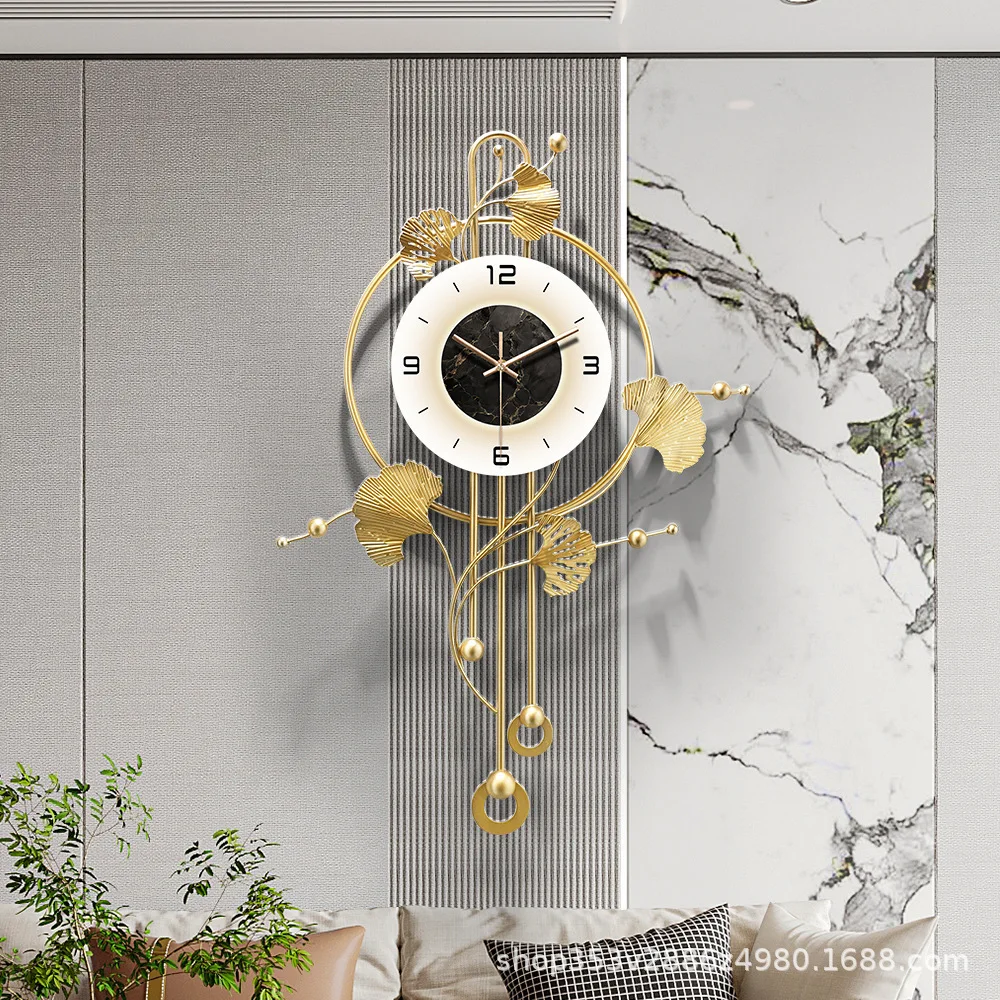 

Zml new modern wall clock - living room wall clock, creative minimalist style, silent decorative clock for wall mounting