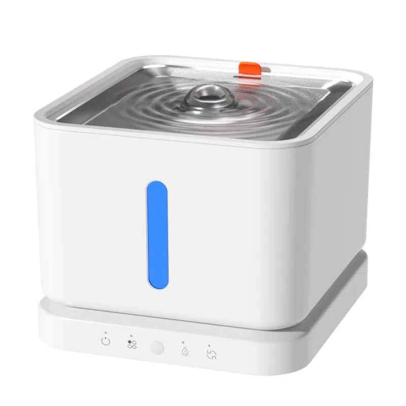 

Датчик 3л/100 унций, фонтан с подогревом для домашних животных, лоток из нержавеющей стали, беспроводные фонтанчики для воды для домашних животных, умный диспенсер для чаши для воды для кошек и собак