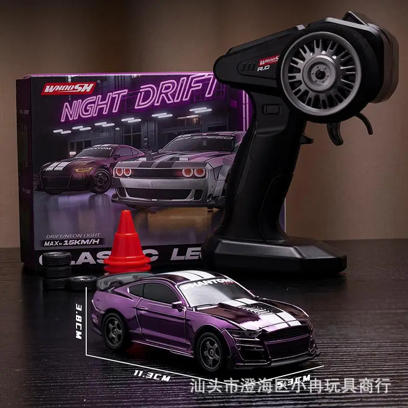 

New desktop remote control sports car 1:64 full ratio professional four-wheel drive high-speed drifting car children's car