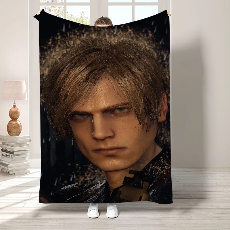 L-Leon Kennedy Boho Blanket for Living Room Decorative Bed Blankets Sofa Summer Bedroom Decoration Bedspread the Throw Fleece