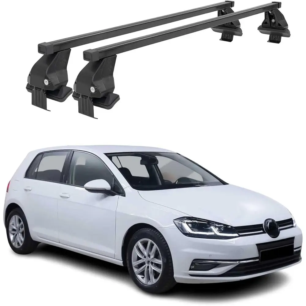 

Lockable 110Lbs Steel Black 2-Piece Cargo Carriers for Canoe, Bike, and Board