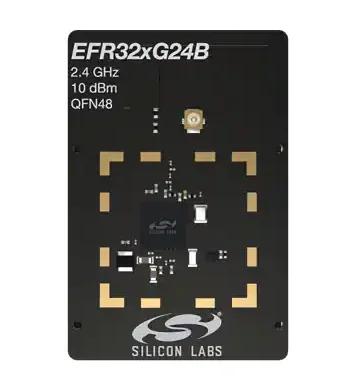 

XG24-RB4186C RF EFR32xG24 2.4 GHz +10 dBm Radio Board