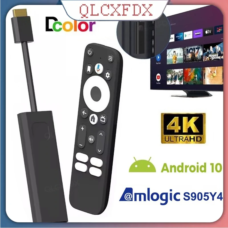 جهاز استقبال للتليفزيون الذكي S905Y4 جهاز فك التشفير لاسلكي واي فاي أندرويد 10.0 مشغل الوسائط HDR استقبال التلفزيون الإنترنت HDTV 4K دعم 2.4G & 5G