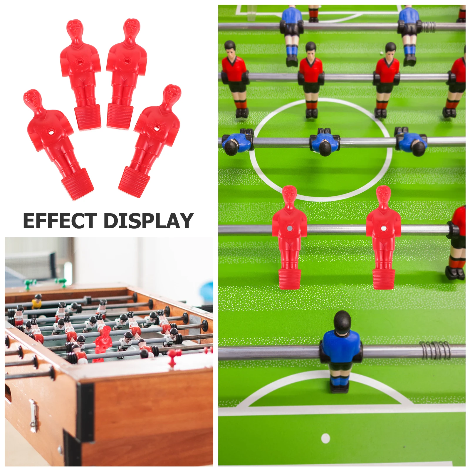 8 قطعة شخصيات كرة القدم الطاولة تماثيل لاعب فووسبالل قوية مع أذرع لاستبدال أجزاء كرة القدم الواقعية المدمجة المحمولة #1