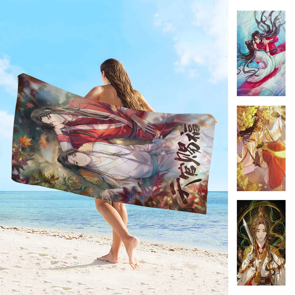 Tian Guan Ci Fu Microfiber Blanket Quick Drying Beach Towels Oversized Printing Super Absorbent Pool Towel Blanket