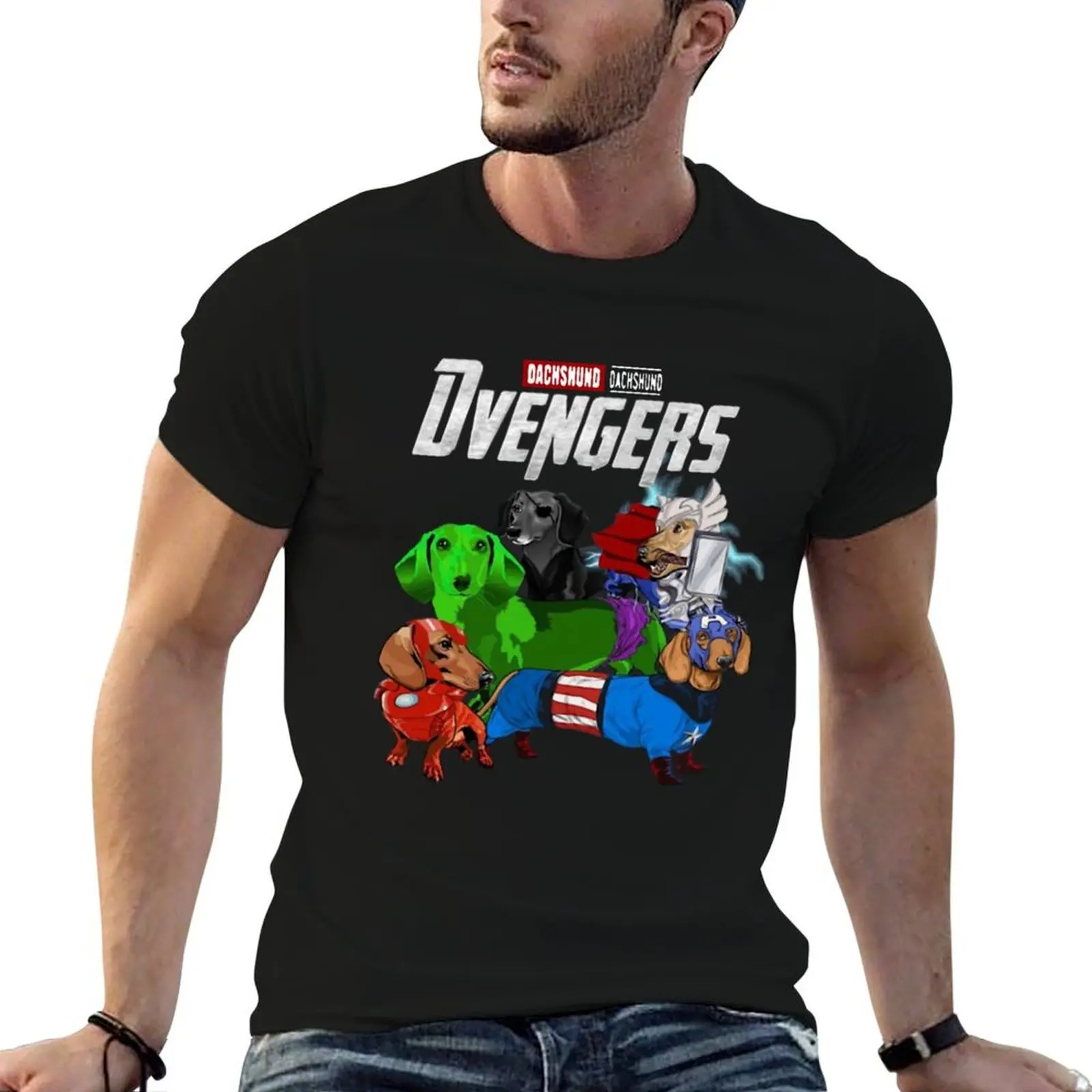 Endgame Dachshund T-Shirt customs baggy shirts clothing for men