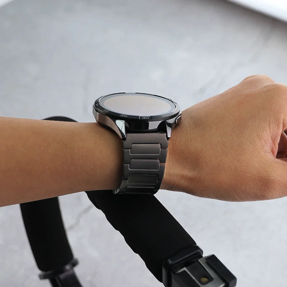 22mm Titanium Alloy Strap for Huawei Watch 4 5 GT5 Pro GT5-4-3-2 46mm Lightweight Bracelet Wristband Amazfit BIP 6 5 GTR 4 Band