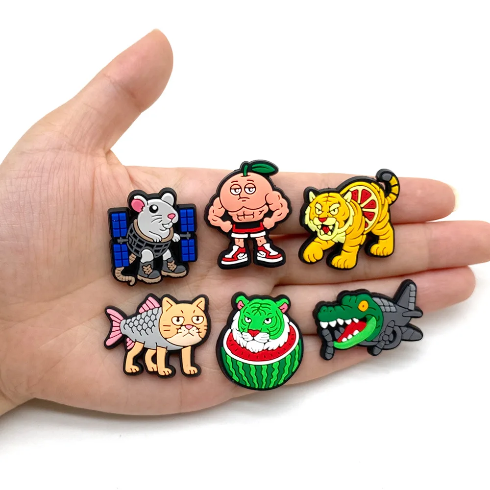 Heißer Verkauf Cartoon Brainrot Serie PVC Schuh-Charms Zubehör Abnehmbare DIY Schuh-Dekorationen Schnalle Kreative Geschenke – Detail 5