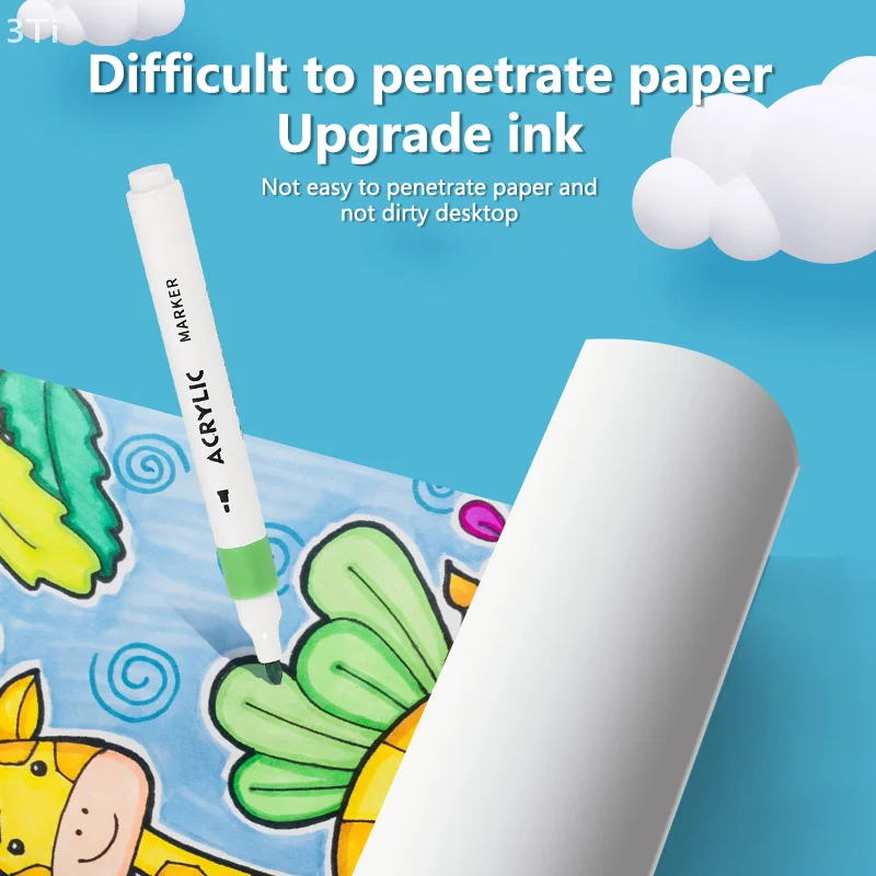 24/36/48/60/80 Stuks Marker Pen Kinderen Waterdichte Overlappende Kleur Diy Art speciale Aquarel Pen Kan Gewassen