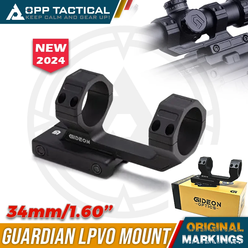 Gideon Guardian 34mm LPVO Scope Mount from 6061-T6 aluminum