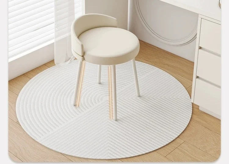 

Bedroom makeup stool light luxury simple modern dressing stool cream style