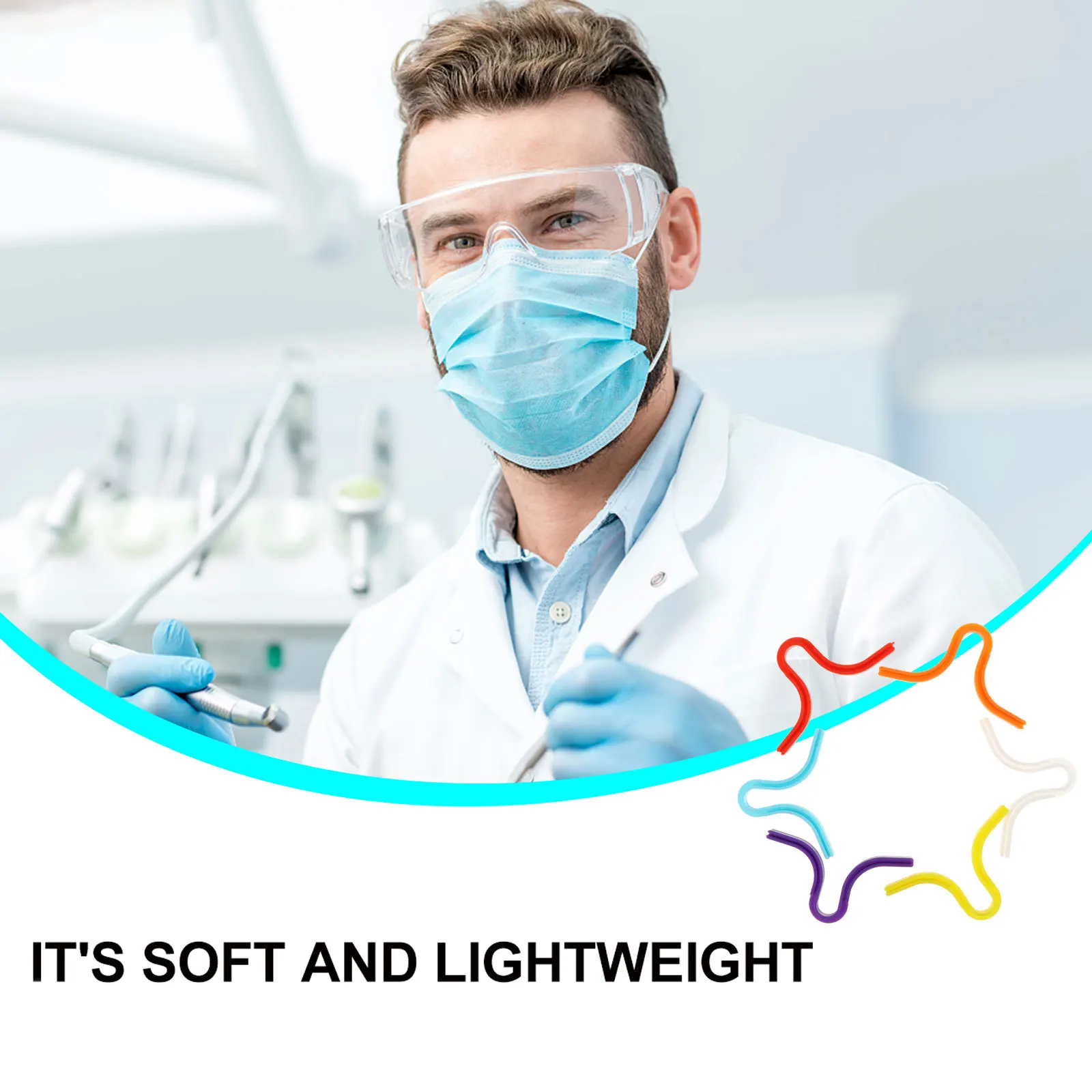 6 قطعة وسادة مضادة للضباب من السيليكون مناسبة للبالغين والأطفال قناع شريط جسر الأنف المضاد للضباب الدعم الداخلي وسادة أنف خفيفة الوزن #3