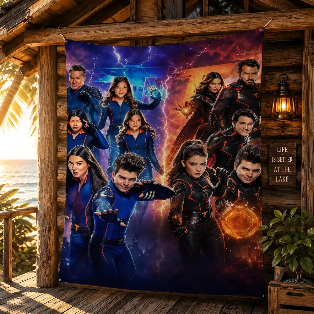 C-Clash OF The T-Thundermans Flag Personalized Banner For Football Festival Gym Outdoor Garden Sports Party Gift Decor Banner