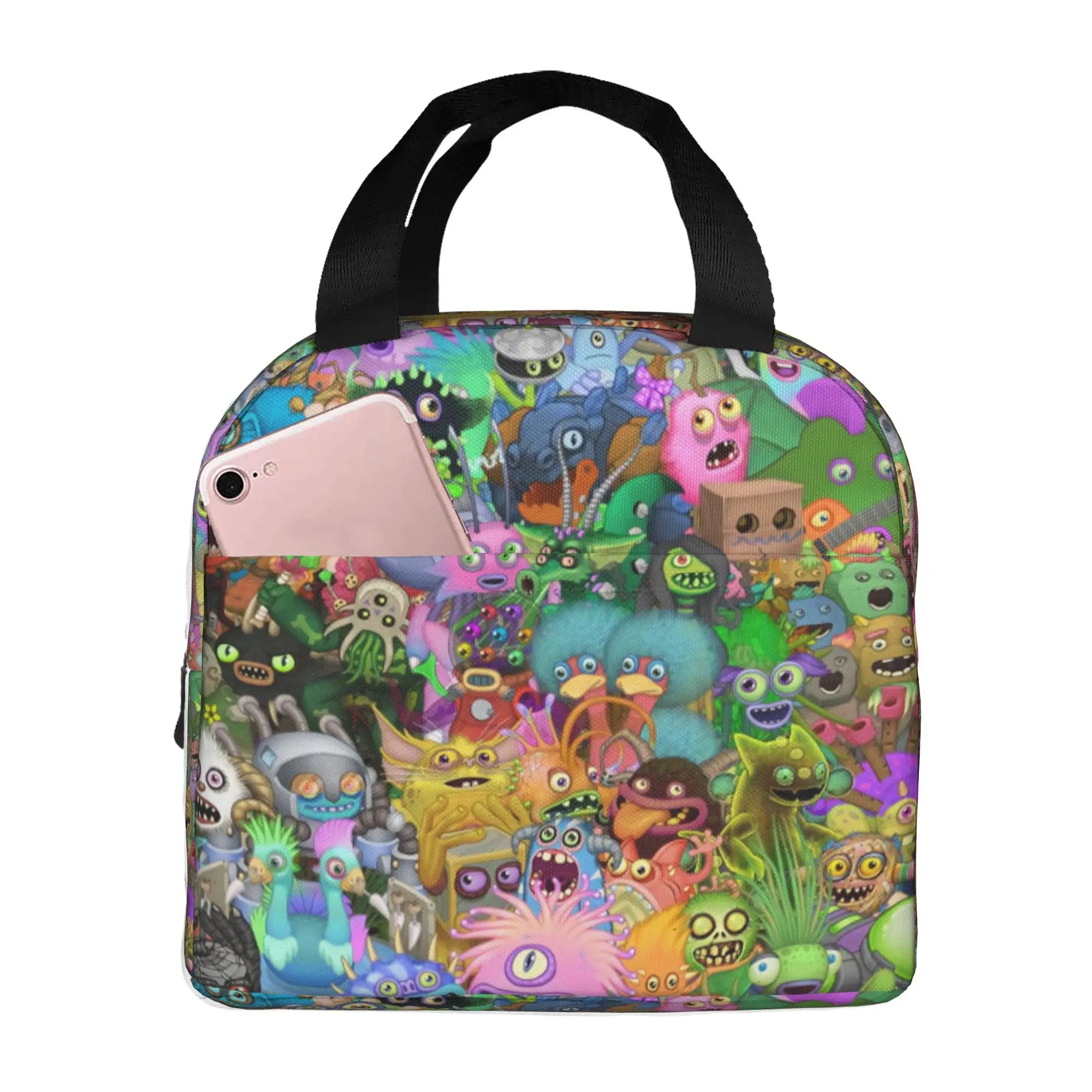 My Singing Monsters Lunch Bag Men Women  Cooler Warm Insulated Lunch Box for School