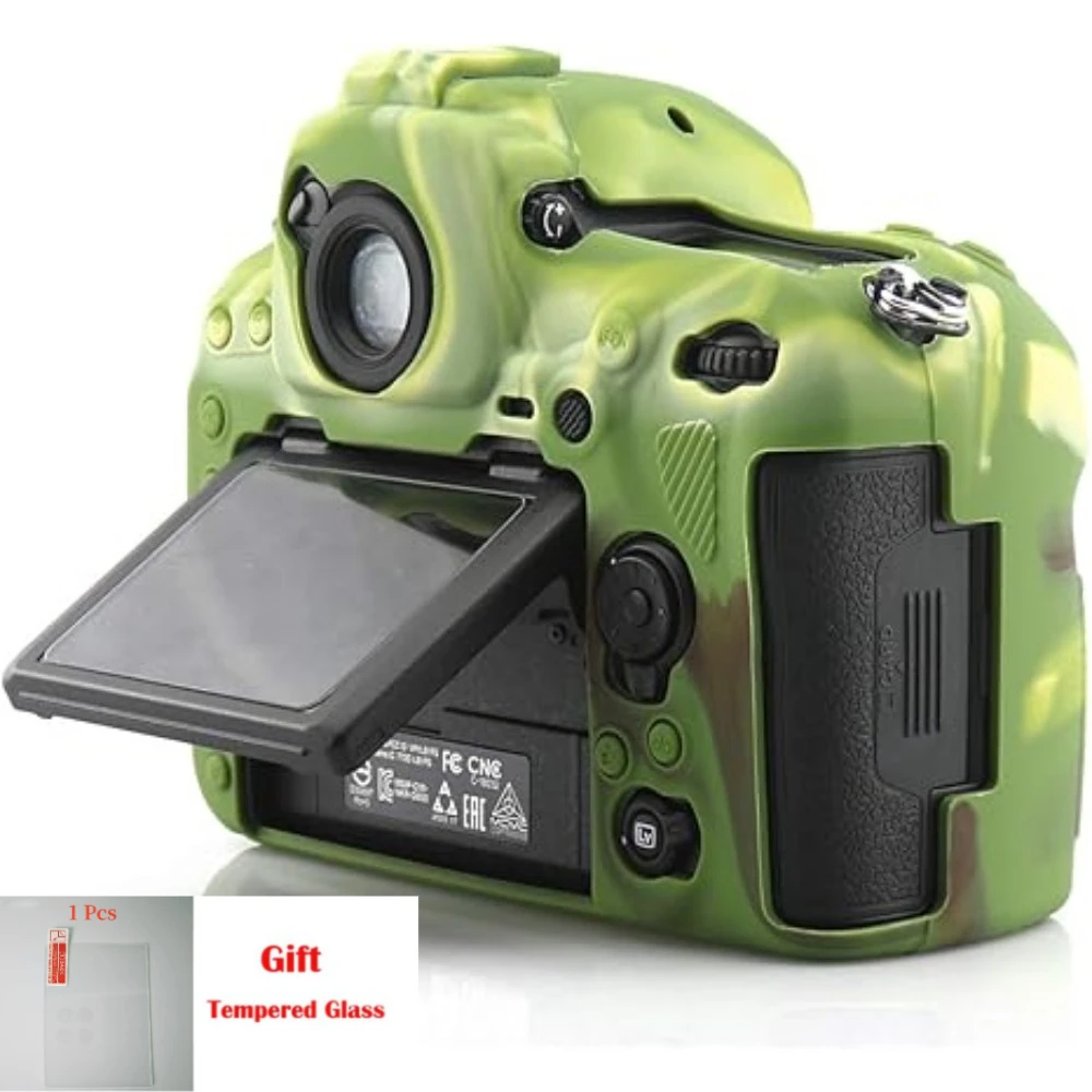 

For Nikon D850 large single protective sleeve Camera bag Body Cover Protector Silicone Case + free tempered film