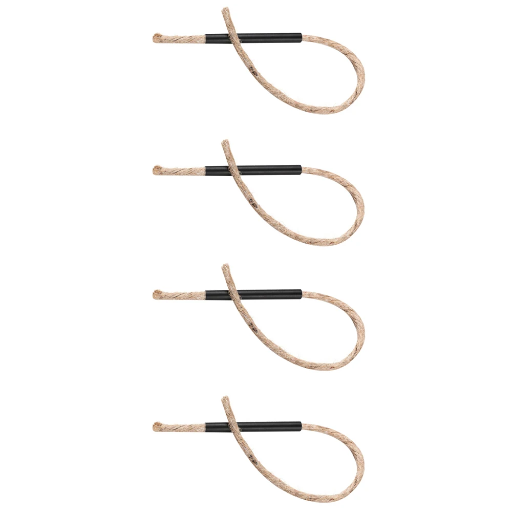 

4Sets Survival Wick Cord Fire Starter Hemp Ropes Portable Ropes Lightweight Durable Special Airdrying Survival Wick Cord
