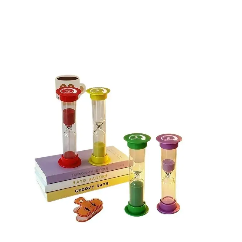 Multiple Duration Sand Timer 30 Second 1/2/3/5/10 Minute  Multicolor Anti Fall Sand Clock for Kids Cooking Kitchen Tool