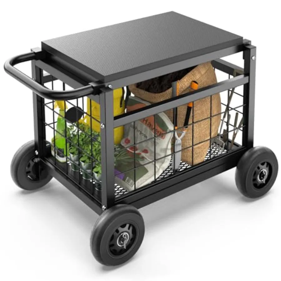 

Усиленная тележка RollinGar Work wi Wheels для пожилых людей - обновленная модель RollinGar S для использования на улице, для газона и патио