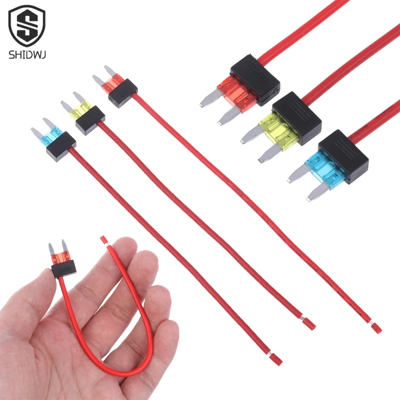 

12V 10A 15A 20A Car Fuse Holder Additional Circuit Adapter and Fuse Set Mini ATM APM Blade Simple Safety Device Tap Adapter