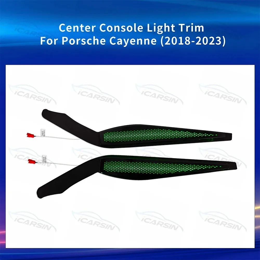 

Car Center Console Light Trim Panel for Porsche Cayenne 2018 to 2023 Ambient Lighting Accessories Interior LED