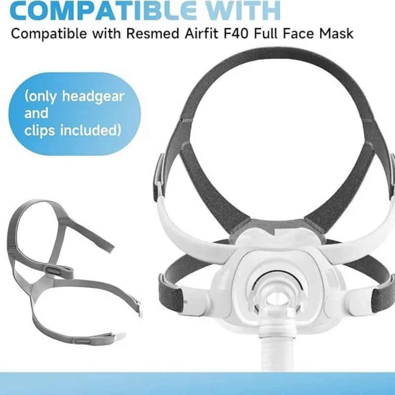 1 PCS Headgear for AirFit F40/AirTouch F40, Soft Comfortable Unisex CPAP Replacement Headgear Strap (Without Mask)