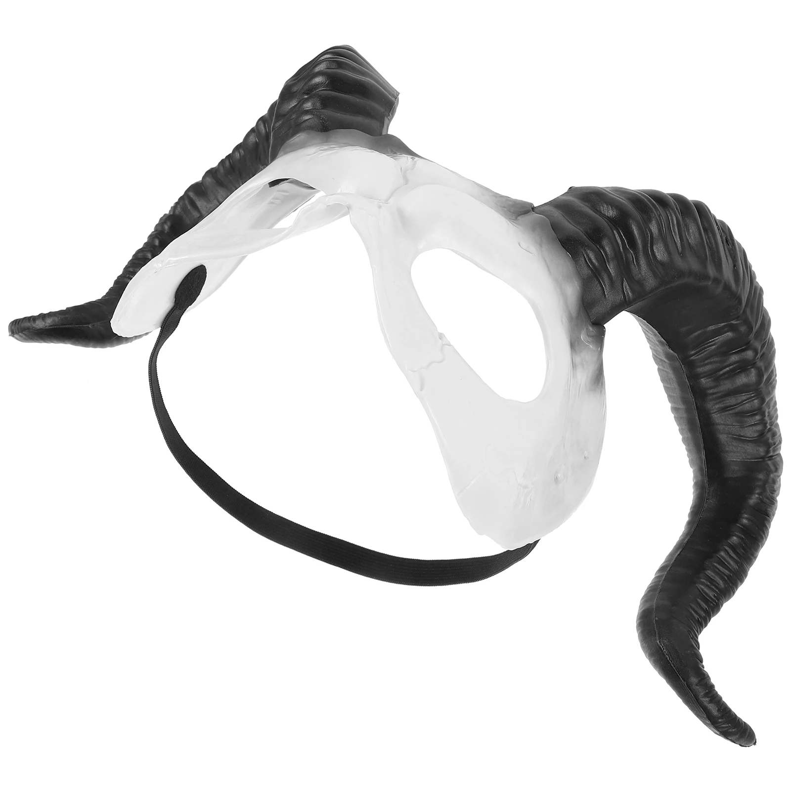 

Plastic Sheep Horn Mask 3D Realistic Scary Masquerade Halloween Party Prop Funny Cosplay Goat Face Decorative Novelty nament