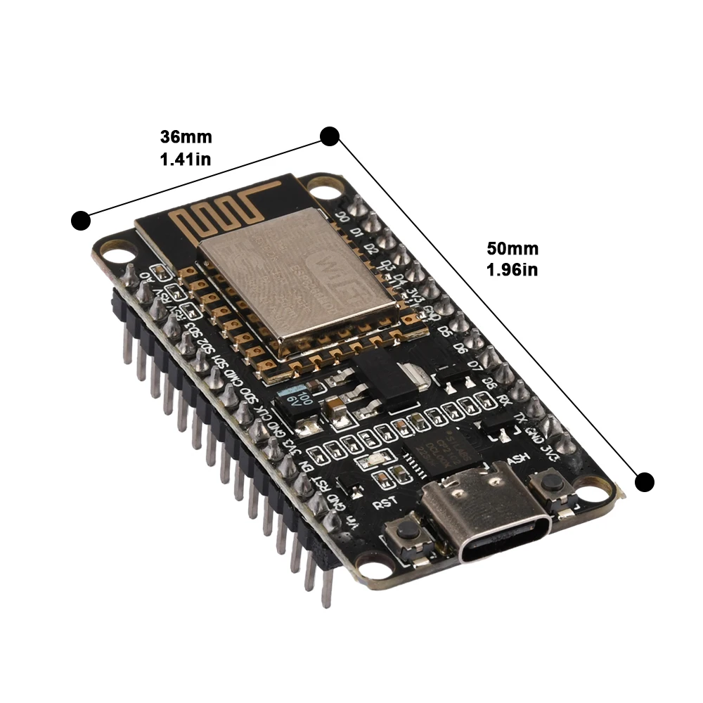 Módulo sem fio Micro USB Tipo-C, NodeMCU, Lua V3, Wi-Fi, Internet das Coisas Development Board, Baseado em Pin, ESP8266, CP2102