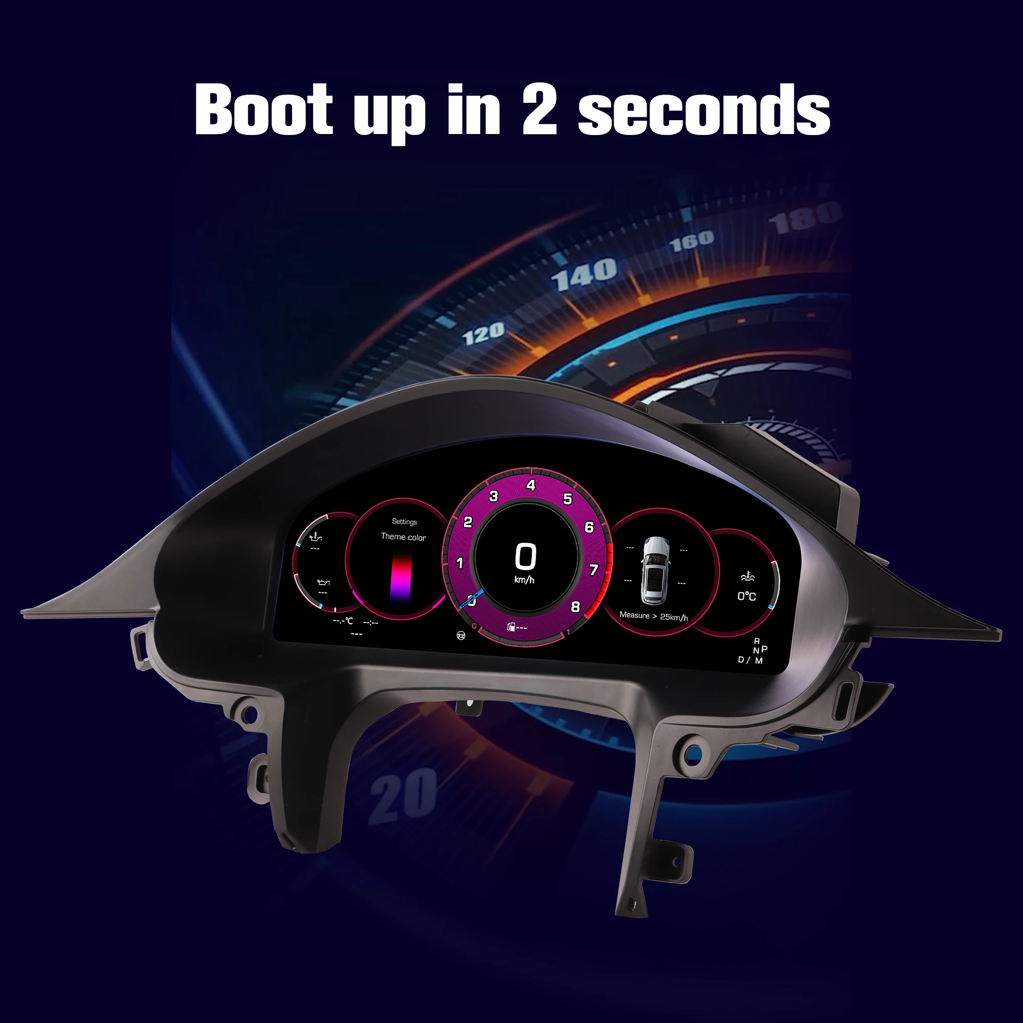 Ensemble d'instruments numériques 12,3 pouces pour Porsche Panamera 2010 – 2016, jauge de tableau de bord, compteur de vitesse