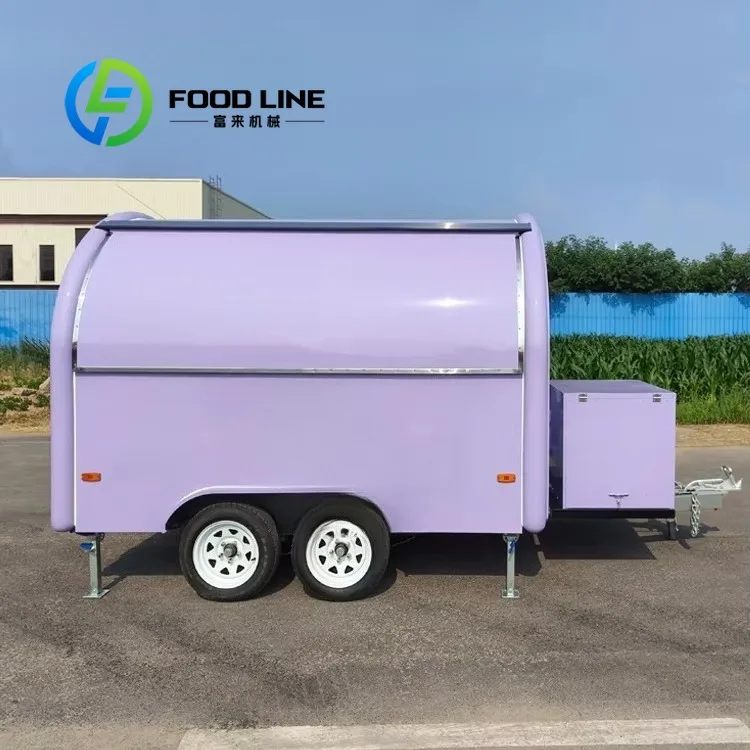 Commercial Bakery Concession Trailer Mobile Hot Dog Pizza Snack Machines Food Truck With Full Kitchen United States