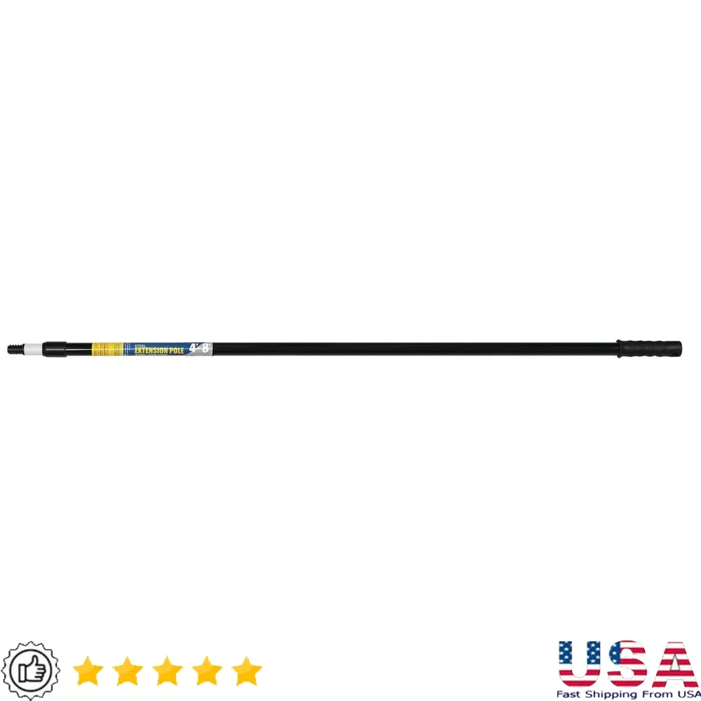 

Сверхмощный металлический удлинитель длиной 4–8 футов с рифленой ручкой, сделай сам и профессиональное использование, безопасный фиксирующийся резьбовой конец