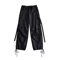 Red Cargo Pants Women Casual Joggers High Waist Loose Female Hip Hop Trousers Korean Punk Pants Funny Capri Pockets Pants Femme - Image 6