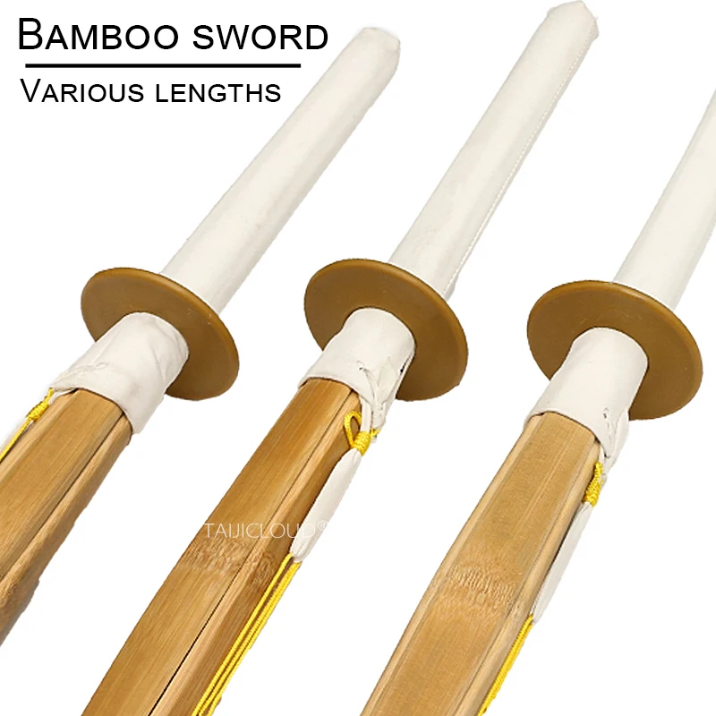 

Kendo Practice Bamboo Sword - Japanese Katana for Iaido & Aikido Training, Dual Swords Style for Adults & Kids Sparring