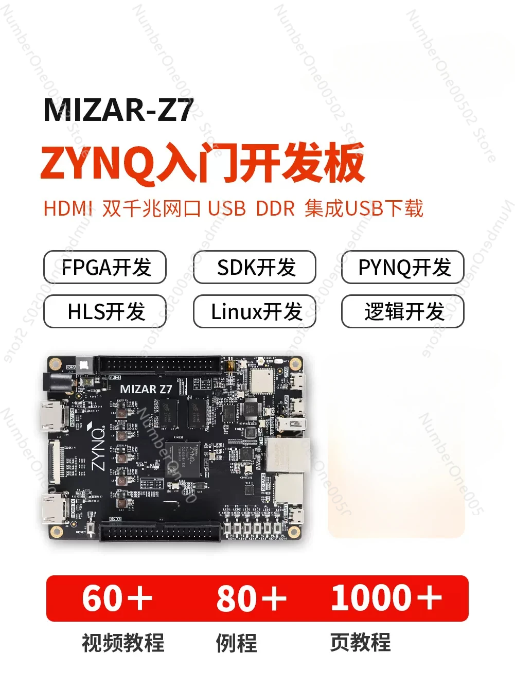 ZYNQ FPGA Development Board 7010 7020 PYNQ Artificial Intelligence AI Python Mizar Z7