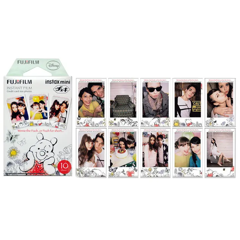 فيلم Fujifilm Instax Mini 10-30 ورقة أفلام وينني الجديدة ورق صور لكاميرا Fujifilm الفورية Mini 12 9 11 8 Link EVO SP-2 - 3