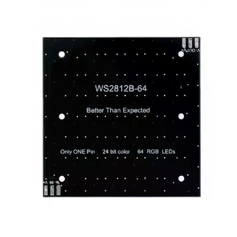 WS2812 LED 5050 RGB 8x8 64-bit LED Dot Matrix Module, Full-Color Driver Development Board For LED Lights