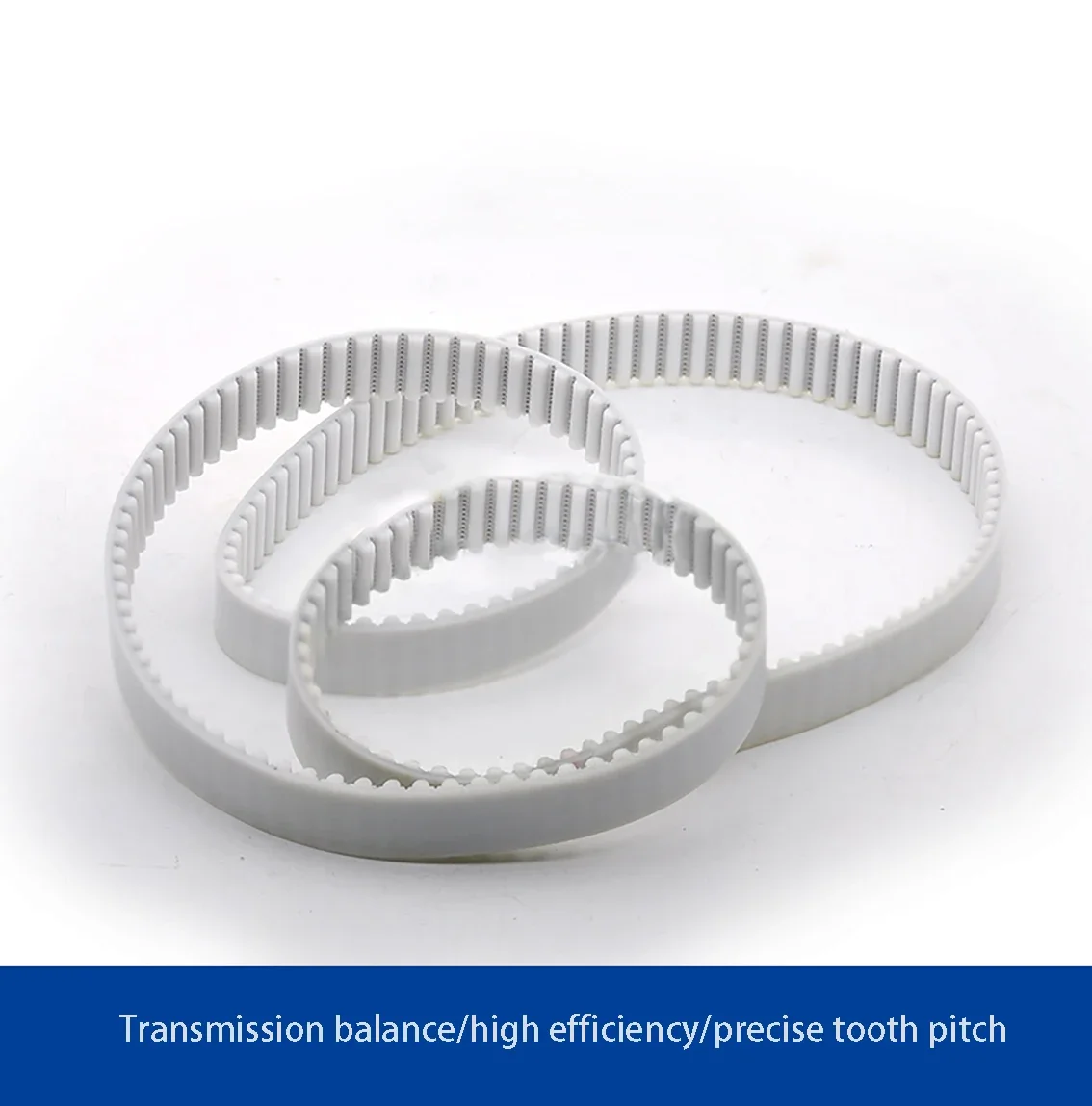 483mm-1026mm White PU Synchronous Belt Steel Core 10mm Width for 3D Printer CNC Machine Industrial Transmission Belt Automation