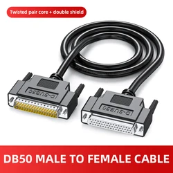 Pure copper DB50 Male to Female Connecting Wire 3-rows 50 Pin Data Cable Servo 50Pin Shielded Cable DB 50 Pin Extension Line
